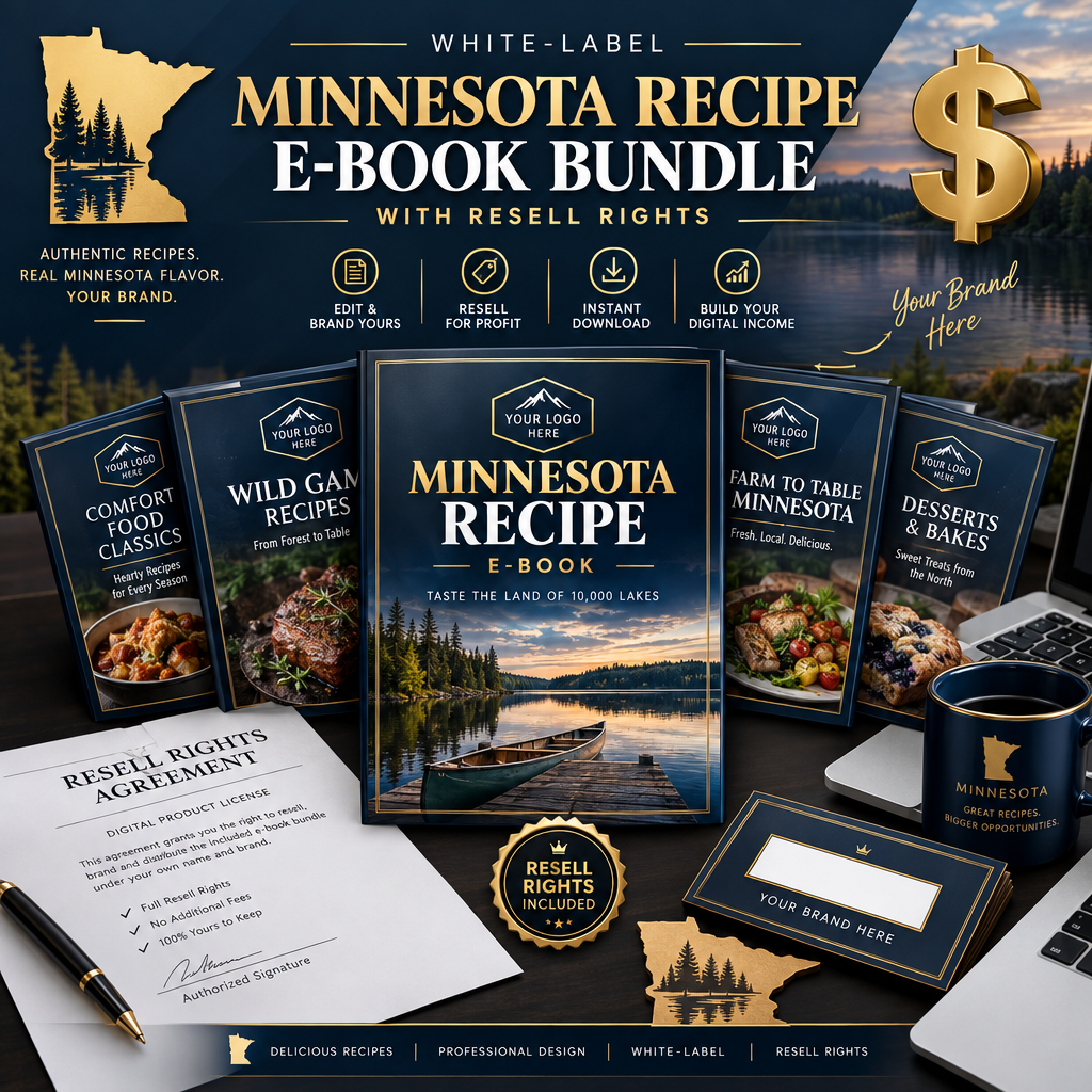 White-Label Minnesota Recipe E-book Bundle